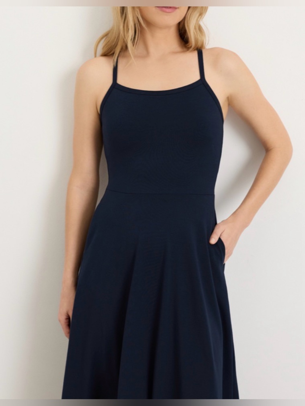 Pact Organic Fit & Flare Midi Dress - Picture 3 of 7